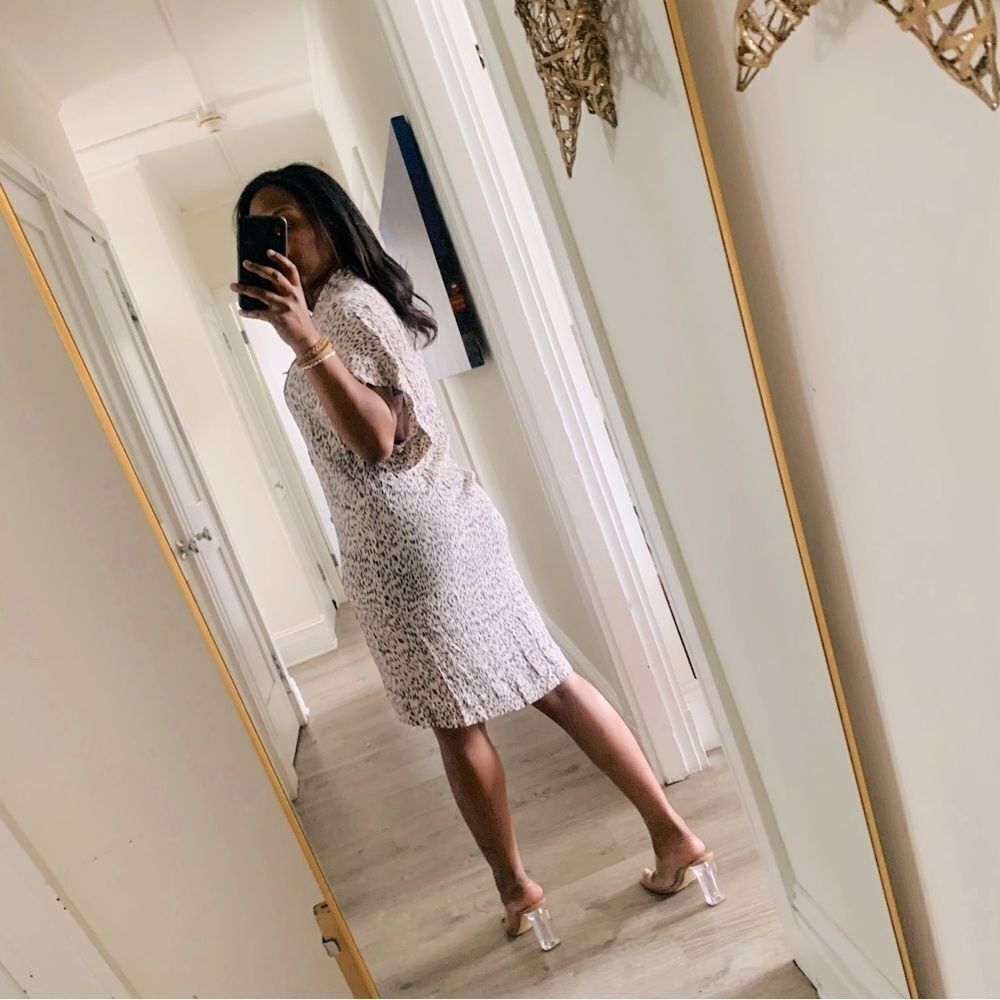 VICI MINI DRESS ANIMAL PRINT CREAM GRAY - Picture 5 of 15
